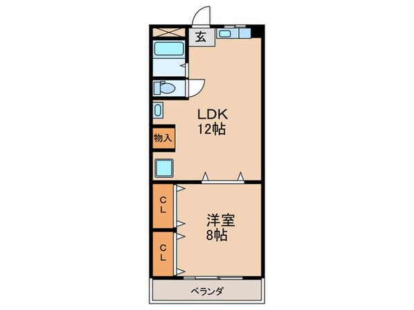 大和田コ－ポの物件間取画像